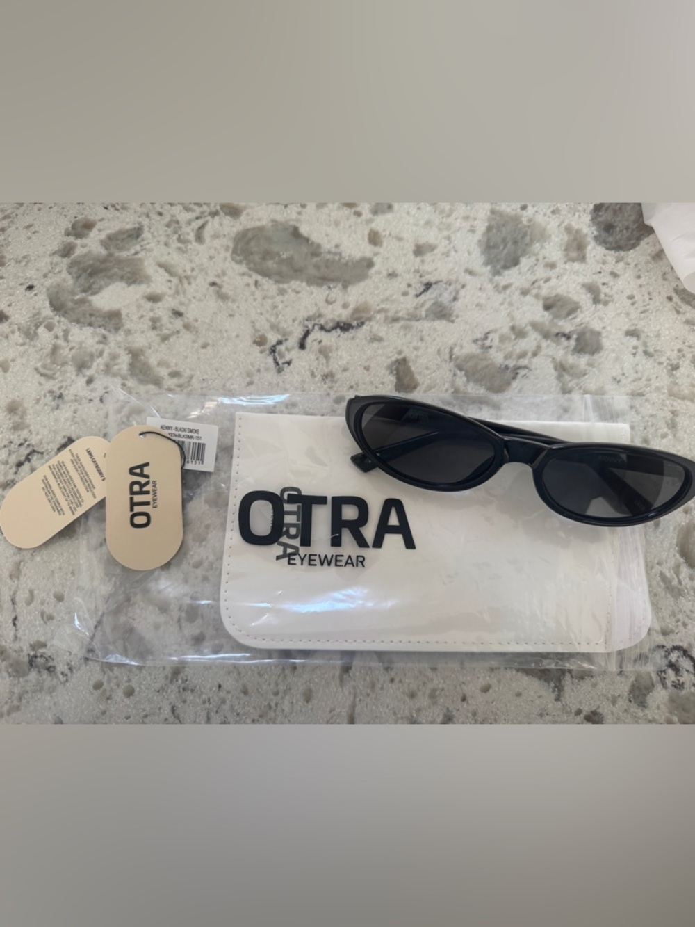 OTRA Black (Kenny)  Sunglasses with White Case